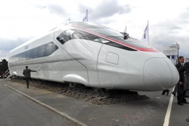 La cassa di testa dello Zefiro di Bombardier destinato alle ferrovie cinesi in esposizione a Innotrans 2010. (Berlino, 21/09/2010; Marco Bruzzo / TuttoTreno)