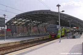 La nuova stazione delle Ferrovie Nord Milano realizzata ad Affori in corrispondenza del prolungamento della MM3 per Comasina. (30/03/2011; Giovanni Molteni / tuttoTreno)